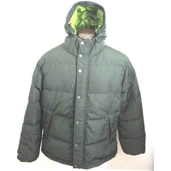 OOBE Brand Men's Kinsley Goose Down Hooded Jacket Otter Green NWT - Picture 3 of 8